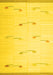 Solid Yellow Modern Rug, con1171yw