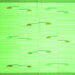 Serging Thickness of Solid Green Modern Rug, con1171grn