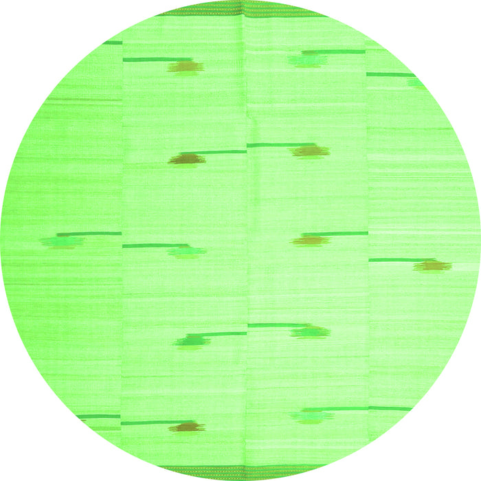 Machine Washable Solid Green Modern Area Rugs, wshcon1171grn