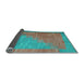 Sideview of Abstract Light Blue Contemporary Rug, con1172lblu