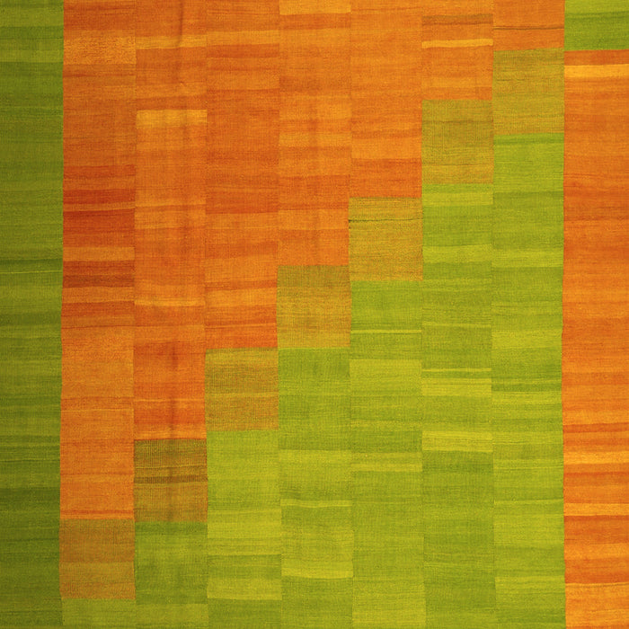 Abstract Yellow Contemporary Rug, con1172yw