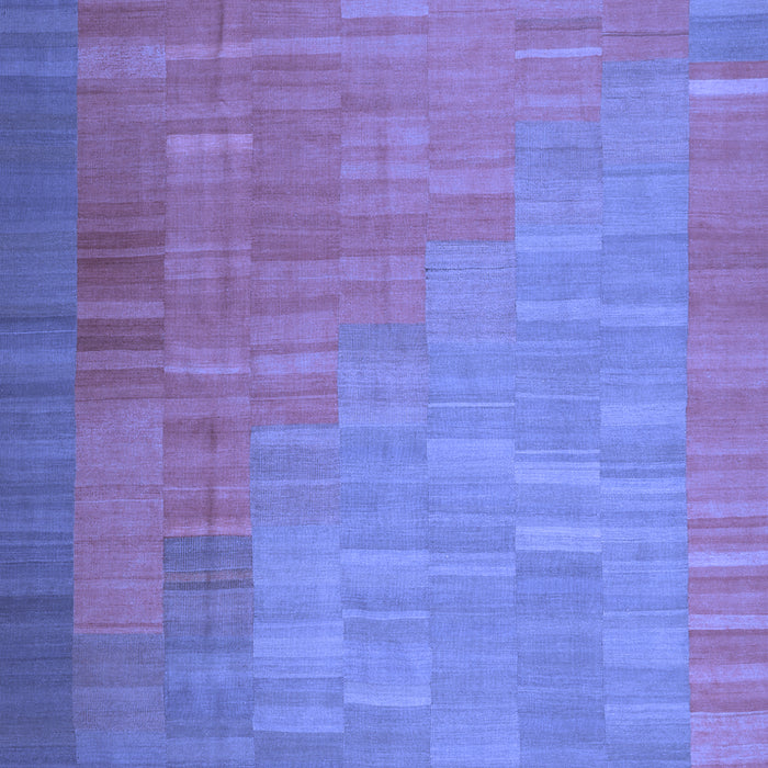 Abstract Blue Contemporary Rug, con1172blu