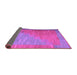 Sideview of Abstract Purple Contemporary Rug, con1172pur