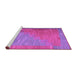 Sideview of Machine Washable Abstract Purple Contemporary Area Rugs, wshcon1172pur