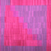 Square Abstract Pink Contemporary Rug, con1172pnk