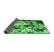 Sideview of Abstract Emerald Green Contemporary Rug, con1173emgrn