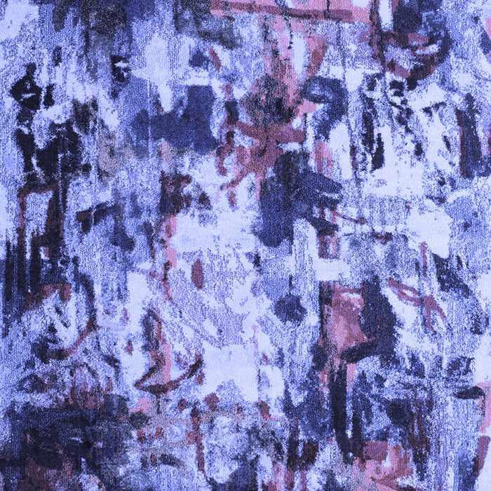 Machine Washable Abstract Blue Contemporary Rug, wshcon1173blu