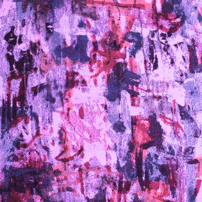 Machine Washable Abstract Purple Contemporary Area Rugs, wshcon1173pur