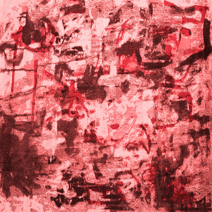 Abstract Red Contemporary Rug, con1173red