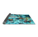 Sideview of Abstract Light Blue Contemporary Rug, con1173lblu