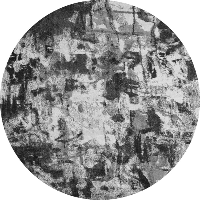 Machine Washable Abstract Gray Contemporary Rug, wshcon1173gry