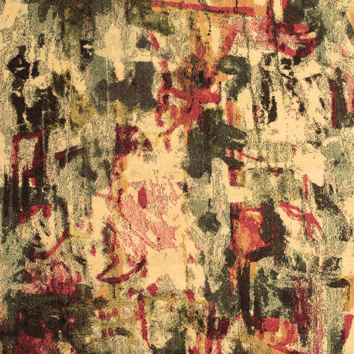 Abstract Brown Contemporary Rug, con1173brn
