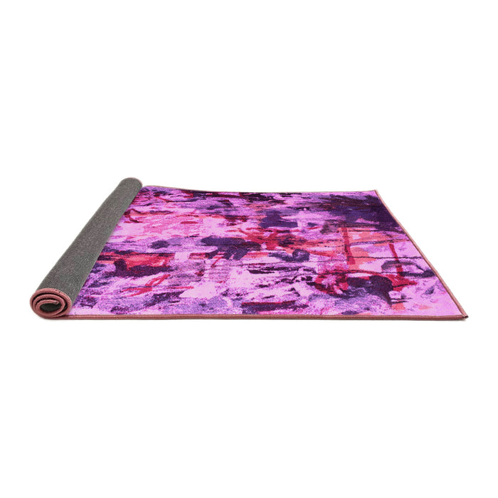 Sideview of Abstract Pink Contemporary Rug, con1173pnk