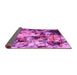 Sideview of Abstract Pink Contemporary Rug, con1173pnk