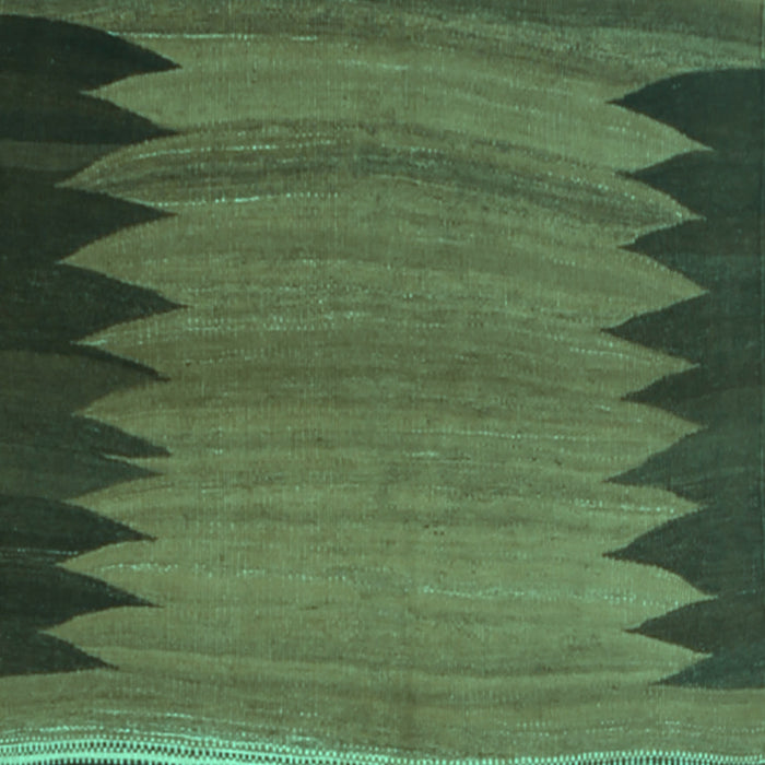 Abstract Turquoise Contemporary Rug, con1174turq
