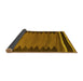 Sideview of Abstract Yellow Contemporary Rug, con1174yw