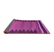 Sideview of Abstract Purple Contemporary Rug, con1174pur