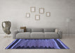 Machine Washable Abstract Blue Contemporary Rug in a Living Room, wshcon1174blu