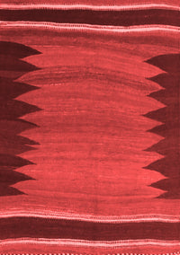 Abstract Red Contemporary Rug, con1174red