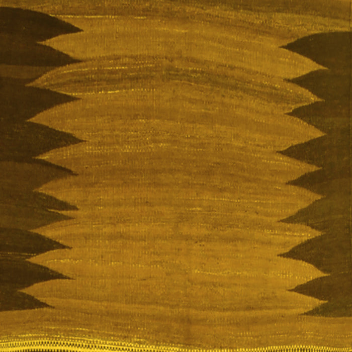 Machine Washable Abstract Yellow Contemporary Rug, wshcon1174yw