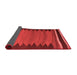 Abstract Red Contemporary Area Rugs