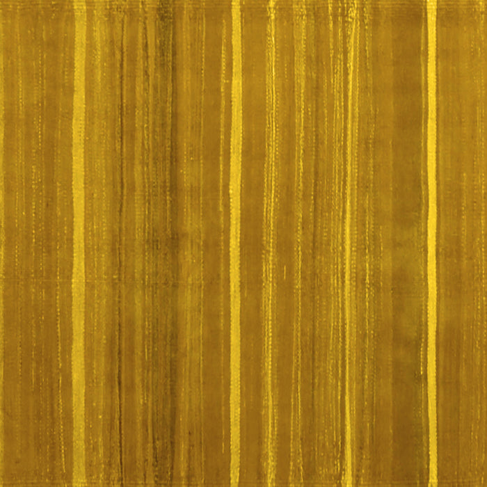 Square Abstract Yellow Contemporary Rug, con1175yw