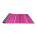 Sideview of Abstract Pink Contemporary Rug, con1175pnk