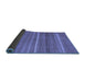 Sideview of Abstract Blue Contemporary Rug, con1175blu