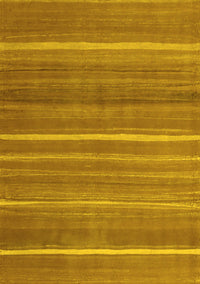 Abstract Yellow Contemporary Rug, con1175yw