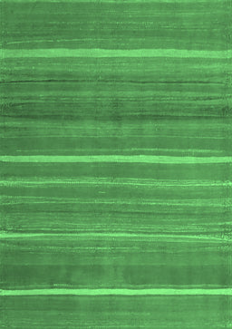 Abstract Emerald Green Contemporary Rug, con1175emgrn