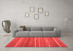 Contemporary Red Washable Rugs