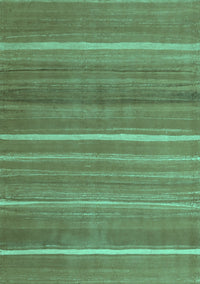 Abstract Turquoise Contemporary Rug, con1175turq