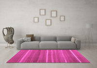 Machine Washable Abstract Pink Contemporary Rug, wshcon1175pnk