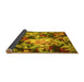 Sideview of Abstract Yellow Contemporary Rug, con1176yw