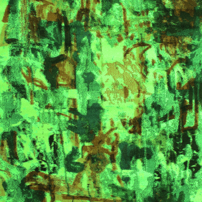 Abstract Green Contemporary Rug, con1176grn