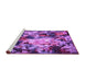 Sideview of Machine Washable Abstract Purple Contemporary Area Rugs, wshcon1176pur