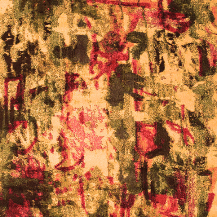 Serging Thickness of Machine Washable Abstract Orange Contemporary Area Rugs, wshcon1176org