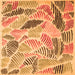 Serging Thickness of Abstract Orange Contemporary Rug, con1177org