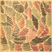 Square Machine Washable Abstract Brown Contemporary Rug, wshcon1177brn