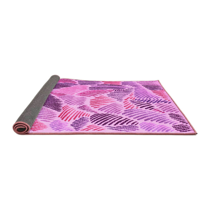 Sideview of Abstract Pink Contemporary Rug, con1177pnk