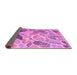 Sideview of Abstract Pink Contemporary Rug, con1177pnk
