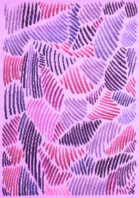 Abstract Purple Contemporary Rug, con1177pur