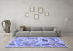 Machine Washable Abstract Blue Contemporary Rug in a Living Room, wshcon1177blu