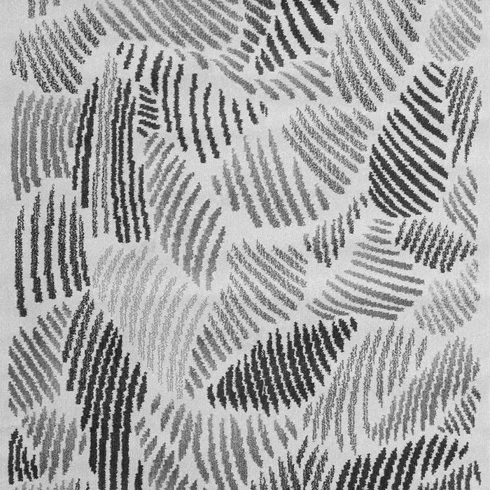 Abstract Gray Contemporary Rug, con1177gry