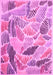 Machine Washable Abstract Pink Contemporary Rug, wshcon1177pnk