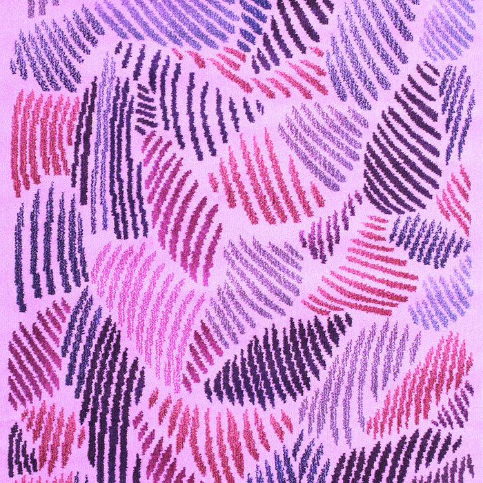 Machine Washable Abstract Purple Contemporary Area Rugs, wshcon1177pur
