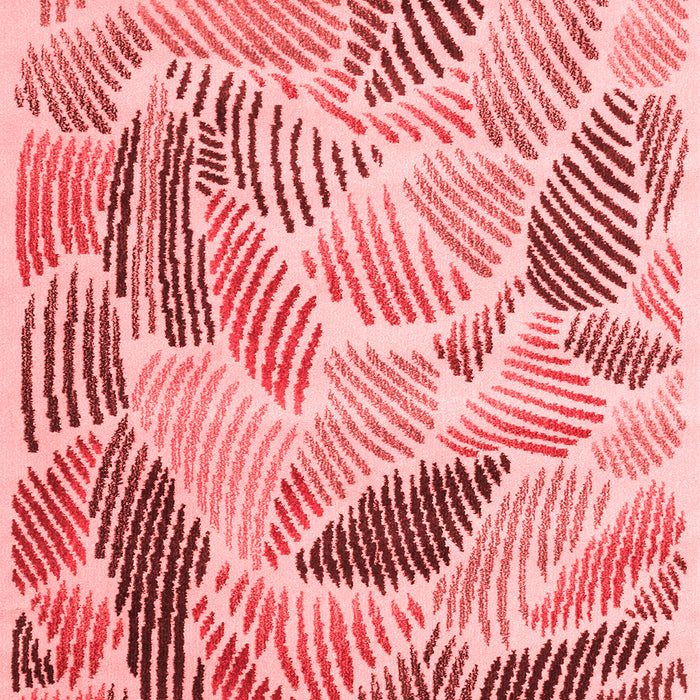 Machine Washable Abstract Red Contemporary Rug, wshcon1177red