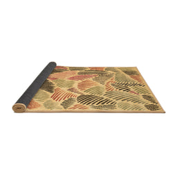 Sideview of Abstract Brown Contemporary Rug, con1177brn