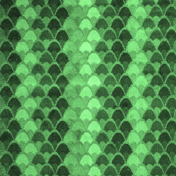Machine Washable Abstract Emerald Green Contemporary Area Rugs, wshcon1178emgrn