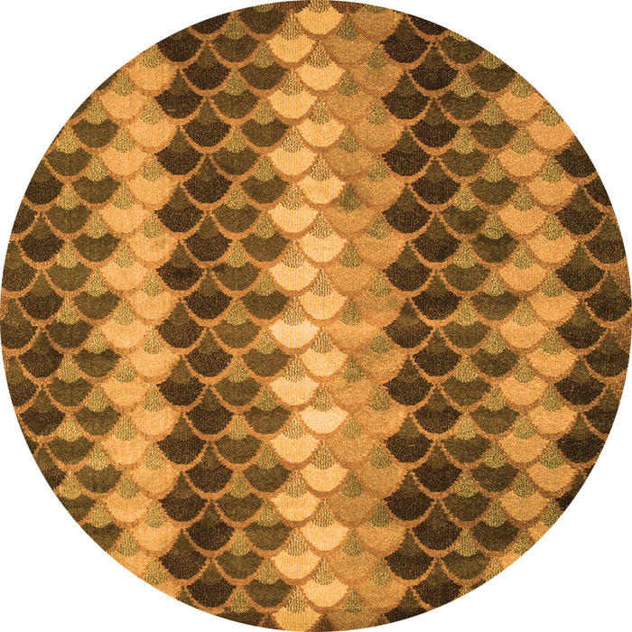 Machine Washable Abstract Orange Contemporary Area Rugs, wshcon1178org